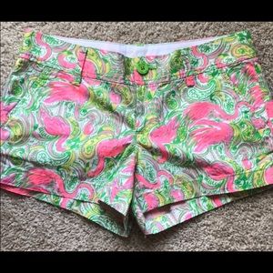 Lilly Pulitzer Flamingo Hot Wings Walsh Shorts